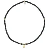Collier ras du cou Baghera Noir Mat, Têtes Blondes