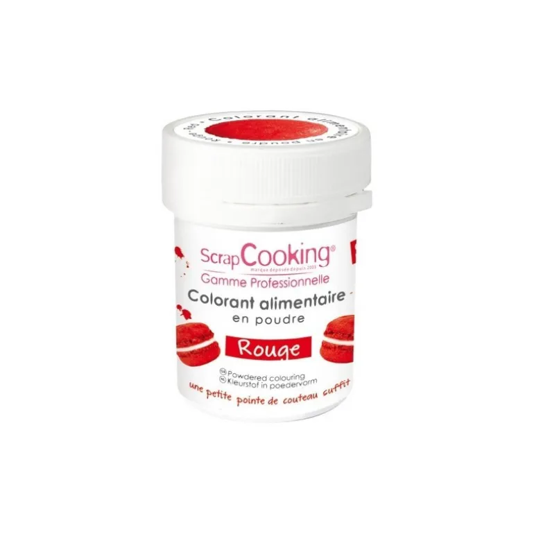 Colorant artificiel en poudre Rouge, Scrapcooking