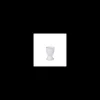 Coquetier sur pied porcelaine blanche, Bastide Diffusion