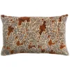 Coussin imprimé Ariane Rouille, Vivaraise