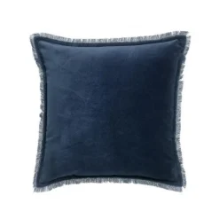 Coussin uni carré Fara Marine, Vivaraise