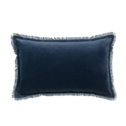 Coussin uni Fara Marine, Vivaraise