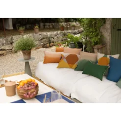 Coussin Zeff Céleste 30 x 50 cm, Vivaraise