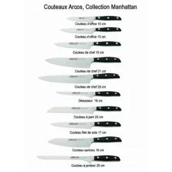 Couteau de chef forgé 15 cm Manhattan, Arcos