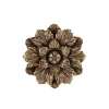 Décoration murale fleur dorée 13,5 cm, Emdé