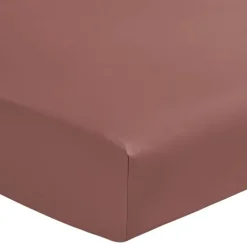 Drap Housse Percale Bois de Rose, Essix