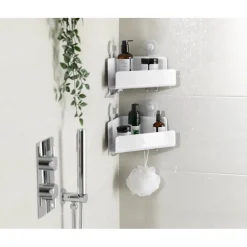 Ensemble 2 Étagères de douche d'angle EasyStore, Joseph Joseph