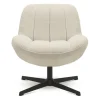 Fauteuil pivotant Pauline Écru, Opjet