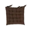 Galette de chaise carrée velours côtelé, Opjet
