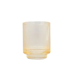 Gobelet de salle de bain Strié Gold en verre , Andrea House