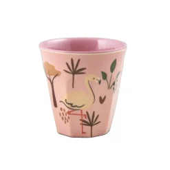Gobelet enfant rose Jungle en mélamine, Rice