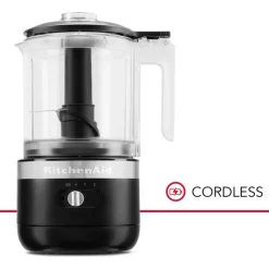 Hachoir sans fil noir 1,19 L 5KFCB519EBM, KitchenAid