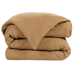 Housse de couette Gaze de coton Gaïa Camel, L'effet papillon