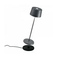 Lampe Olivia Grise 11 x 35 cm, Zafferano