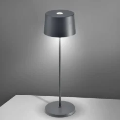 Lampe Olivia Grise 11 x 35 cm, Zafferano