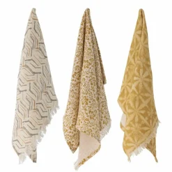 Lot de 3 torchons Bejan Marron, Bloomingville