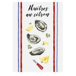 Lot de 3 torchons Coquillages, Sud Etoffe