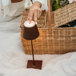Micro lampe de table Poldina Corten, Zafferano