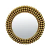 Miroir 70 cm Métal doré Boules, Emdé
