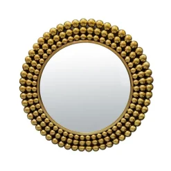 Miroir 70 cm Métal doré Boules, Emdé