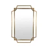 Miroir Art Déco métal doré 60 x 90 cm, Emdé