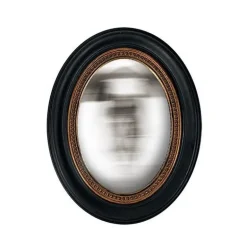 Miroir convexe ovale perle 24 x 19 cm, Emdé