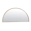Miroir fin doré demi-cercle, Emdé
