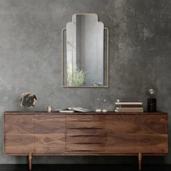 Miroir Grace métal doré 50 x 80 cm, Emdé