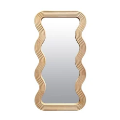 Miroir Vagues en Bois clair, Emdé