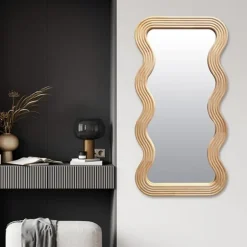 Miroir Vagues en Bois clair, Emdé