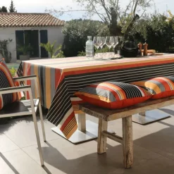 Nappe enduite Cannes Flamingo, Sud Etoffe