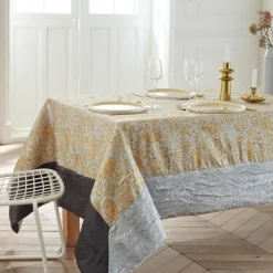 Nappe Taffetas Froissé Cashemire Gris, José Houel