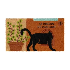 Paillasson coco/pvc La maison de mon chat, Derrière la porte