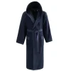 Peignoir à capuche uni Boxer Bleu Nuit, Sensei