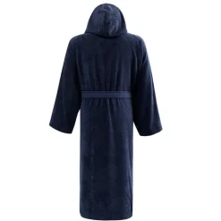 Peignoir à capuche uni Boxer Bleu Nuit, Sensei