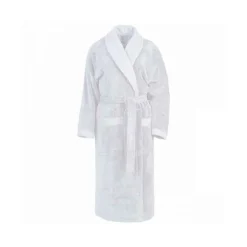 Peignoir de bain mixte col châle Blanc Sensoft, Sensei