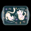 Petit plateau Chat Tigre, Derrière la porte