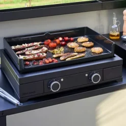 Plancha Modern Gaz 60 Acier Noir, Forge Adour