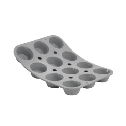 Plaque 12 moules ronds Pomponnettes Elastomoule, De Buyer