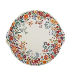 Plat à gâteaux Poésie, Faïencerie de Gien