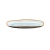 Plat ovale PM Shadow Aqua, Médard de Noblat