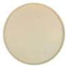 Plat rond en grès amande Sweet Leaves, Sema Design