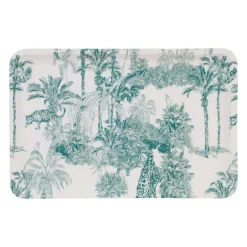 Plateau en fer 30 x 20 cm Mocoa Emeraude, Sema Design