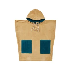 Poncho de bain enfant en velours Beach Miel, Sensei