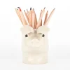 Pot à crayon Cochon, Quail Ceramics UK