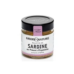 Rillettes de Sardine au piment d'Espelette, Groix et Nature