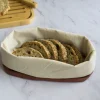 Sac/corbeille à pain en coton biologique, Pebbly