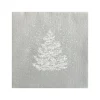 Serviettes en papier Sapin Roi des forêts Argent, Françoise PAVIOT