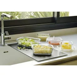 Set de 5 boîtes en verre, Pebbly