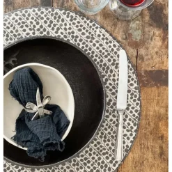 Set de table en vinyle Poppy Black, Beija Flor